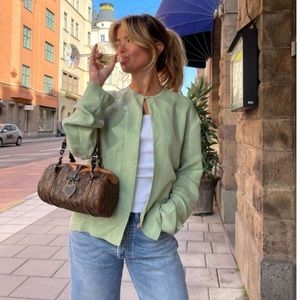 Djerf Avenue Dream Cardigan in Pistachio